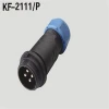 M21 electrical nylon assembly 15 AMP circular 2pin waterproof cable plug connector