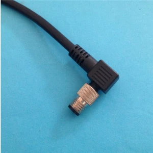 M8 circular 4 pin angled male sensor plug IP67 screw terminal straight female cable plug connector