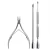 Import Manicure Tool Cuticle Nail Cutter Spoon Pusher Remover Nipper Clipper Set from China