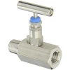 Manual gas single block and bleed gauge stainless steel needle valve 1/4 ss316