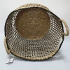 Manufacture round woven housewares storage vietnam wicker handicraft seagrass shopping basket