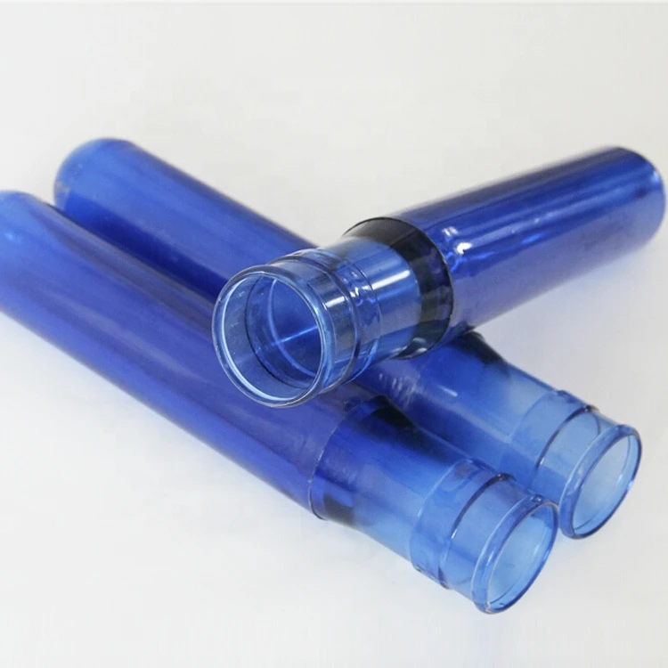 Manufacturer Supply 100% New Material 650g 55mm Blue Pet  Preform for 20L Bottle