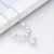 Import Manufacturer Wholesale Women Jewelry Flower Pendant White Cubic Zircon Jewellery Necklaces Fashion Jewelry Chain from China