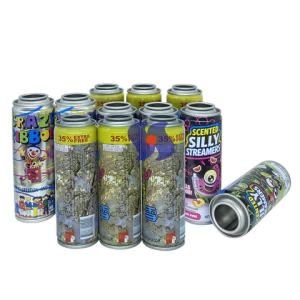 Manufacturers customized 45 52mm aerosol bottle necked-in snow spray cans empty tinplate cans