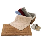 Manufacturers Wholesale High Quality Quick Dry 100% Cotton Anti Slip  Bath Mat Foot mat bath mats rug bathroom