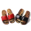 Massage Slippers with Natural Stone, Therapeutic Reflexology Sandals Foot Acupoint Massage Shiatsu Arch Pain