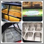MAYHOPE Dessert Retail Shop Gelato Posicle Ice Cream Display Freezer Refrigeration Equipment With CE Certify