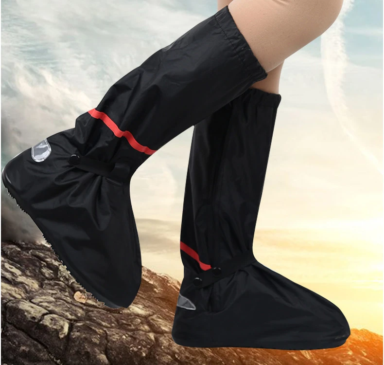 men motorcycle waterproof dustproof slip-resistant portable durable cycling  shoes cover plastic PVC rain boots
