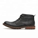 Mens Formal Dress  Boots Round Toe Soft Leather  Lace up  Ankle Shoes