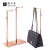 Import Metal height adjustable handbag hook display shelf seven-character hook titanium gold display shelf from China