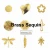 Import metal jewelry components pendant pinch bails connector bead cap cone cord tips end caps wholesale brass jewelry findings from China