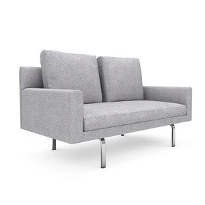 Metal Legs Modern Design Living Room Sofa Furniture 2 Seater Loveseat Sofa
