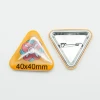Metal Triangle Pin Button Tin Button Badge