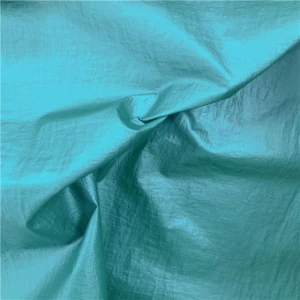 Metallic Foil Nylon Taffeta Bronzing Waterproof Fabric for Jacket