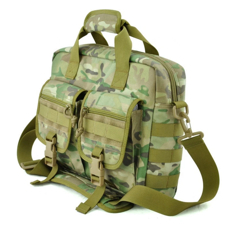 Military style Business briefcase Waterproof camouflage tactical laptop sling shoulder  bag