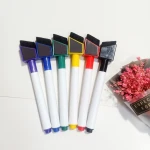 Mini Dry Erase Whiteboard Marker Pens with magnic & brush