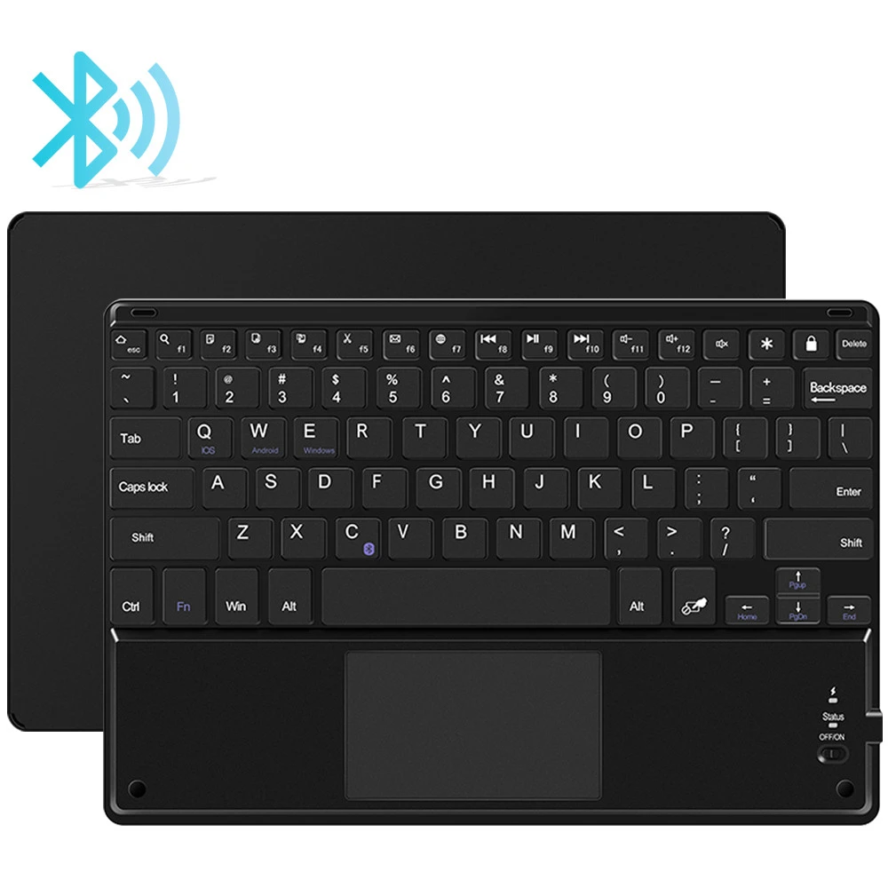 Mini Portable B&amp;luetooth Keyboard With Touchpad For Sibolan Portable I&amp;pad Tablet Android Smartphone Pc Wireless Monitor