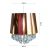 Import Mirror PVC cover with hanging acrylic beads purple pendant light shade from China