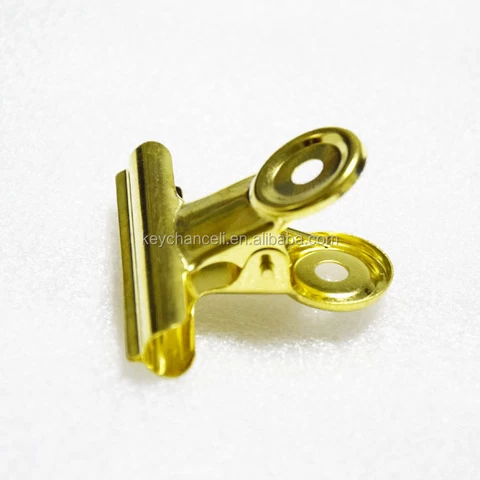 50mm gold advertising clamp metal bulldog clip spring clip