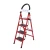 Import Modern design 4 steps red anti-skid ladder household ladder from China