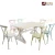 Import Modern Design Dining Room Home Furniture Aluminium Chair And Table Outdoor  Garden No Folding 7pcs Chair Table Patio Dinning Set from China