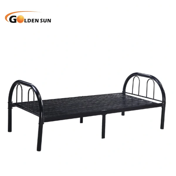Modern Design Simple  Single/Double People Detachable Metal Frame Steel Bed