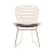 Import Modern Dining Room Wire Rose Gold Metal Chair from China