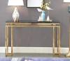 Modern Gold Stainless Steel Marble Console Table Living Gold Console
