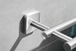 Modern Hotel Double Rod Towel Rail New European Styld Family Bathroom Stainless Single Towel Bar