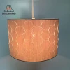 Modern laser light lampshade cut out TC Khaki fabric shade lamp shade