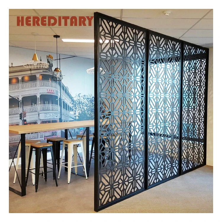 Modern metal partition restaurant decorative partition screen for indoor room dividers