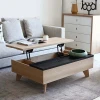 Modern multifunction lift top wood coffee table