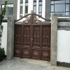 Modern wrought iron gate designs Powder coated cost aluminum gate Metal fencing trellis gates