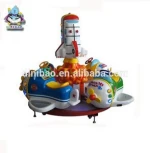 More attractive children airplane kiddie portable amusement park kids carousel ride