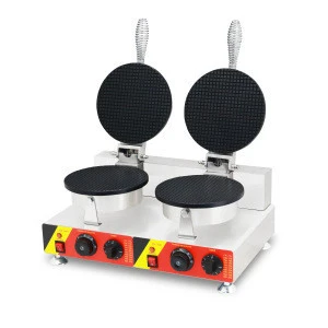 Most popular double head belgium egg waffle cone maker with CE