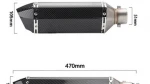 Motorcycle exhaust pipe motorcycle muffler general exhaust pipe modified exhaust pipe muffler