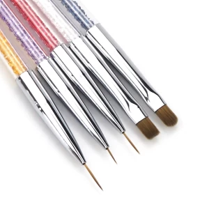 MPOL Wholesale Professional UV Gel Nail Polish Brush Glitter Inside Nail Art Liner Brushes