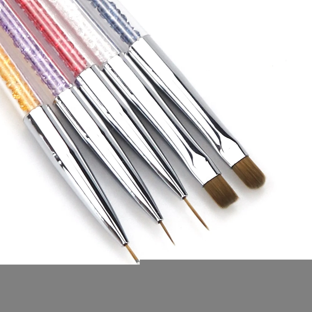 MPOL Wholesale Professional UV Gel Nail Polish Brush Glitter Inside Nail Art Liner Brushes