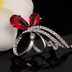 MSYO brand Cheap Korean Crystal Brooch Beautiful Butterfly Brooch