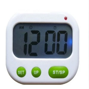 Multi-function Digital LCD Alarm Clock Stopwatch 24 hours Kitchen Cooking Sport CountDown Timer ( Music / Vibration)