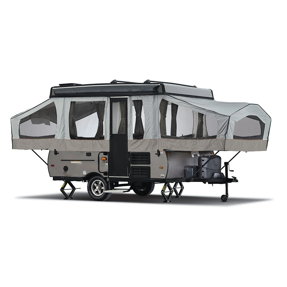 Multi-Functional Off Road RV Caravan Travel Trailer with Tent