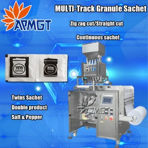 Multi lines 4 sides sealing granule packing machine
