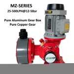 MZ 80 L/hr 7Bar 370W 380VAC Coagulant Gear Mechanical Diaphragm With Double Check Valve Microliter Metering Pump Dosing Pump
