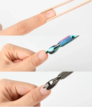 Nail Art Clip Shaping Nipper Tweezers Stainless Steel Nail Molding Clip Multi-purpose Shaper Pliers