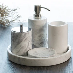 Natural white marble bath containers bathroom sanitary ware suite china factory wholesale