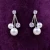 Import Nes0004 Pearl And inlay CZ Stone Wedding Accessories Bridal Jewelry Sets from China