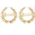 Import New Arrival Custom Letters Oversized One Circle Bamboo Joint Gold Hoop Earring from China