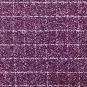 New arrival plaid tweed Merino wool polyester blended woven fabric for women suit coat