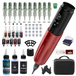 New Arrival Professional Tattoo Machine Set Rotary Tattoo Needle Full Complete Tattoo Machine Kit