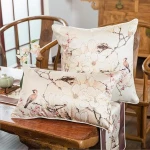 New Arrival Smooth Printed Chinese Linen Table Runner